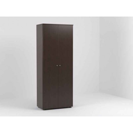 Armario de oficina en madera con puertas abatibles y 4 estantes