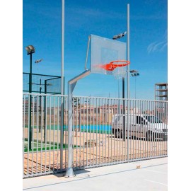 Canasta de baloncesto de exterior - DUDPT04 - DEPORTES URBANOS - fija / de  metal / para amateur