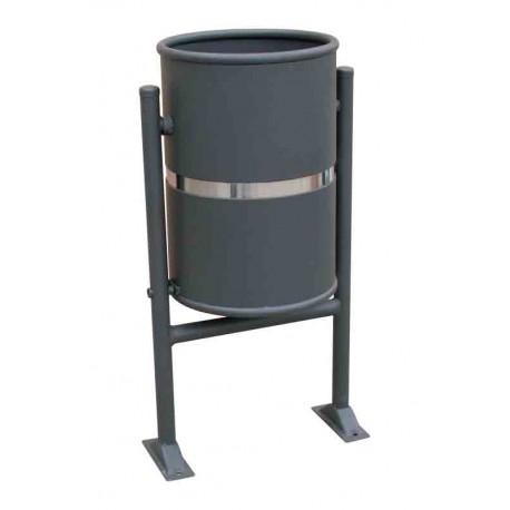 Papeleras metálicas para mobiliario urbano