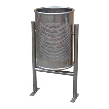 Papeleras metálicas para mobiliario urbano