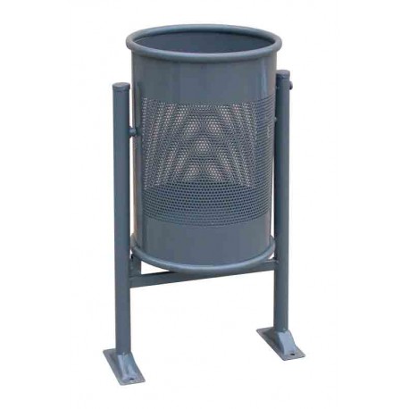 Papeleras metálicas para mobiliario urbano