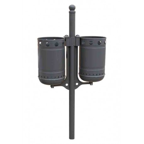 Papeleras metálicas para mobiliario urbano