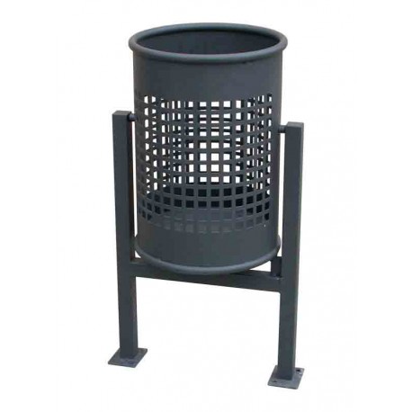 Papeleras metálicas para mobiliario urbano