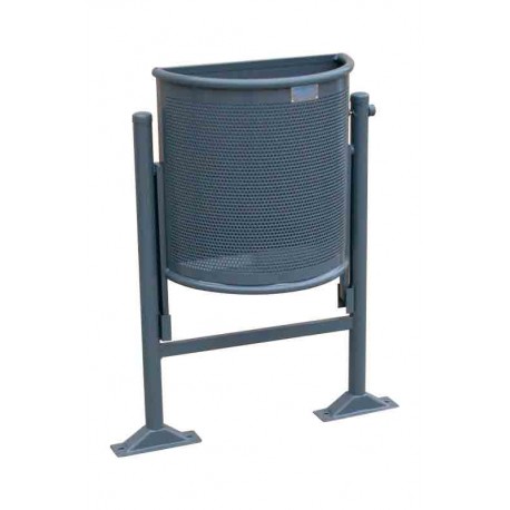 Papeleras metálicas para mobiliario urbano