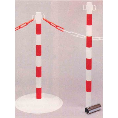 Postes para cadenas (sin cadenas) o (con cadenas)