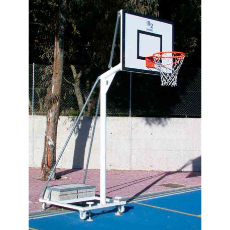 Canasta portátil minibasket 4 ruedas