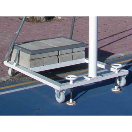 Canasta portátil minibasket 4 ruedas