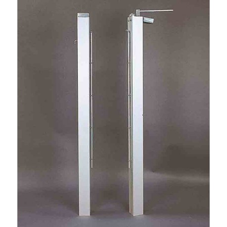 Postes de tenis en aluminio cuadrado