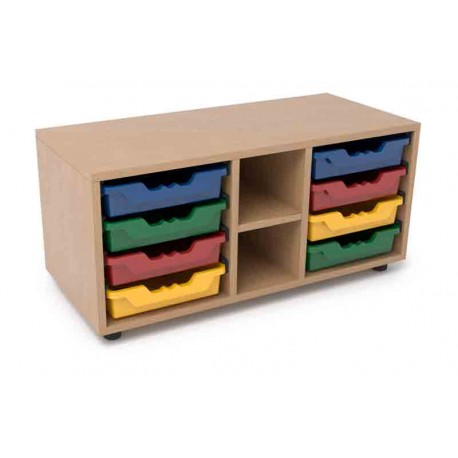 Armarios y estantes bajos para escuelas infantiles