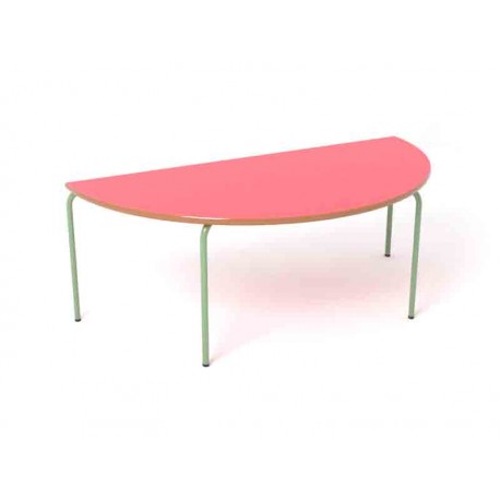 Mesa escolar semicircular