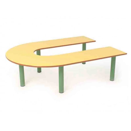 Mesa escolar en U para colegios