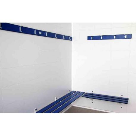 Percheros fijos fenólicos de pared para vestuarios