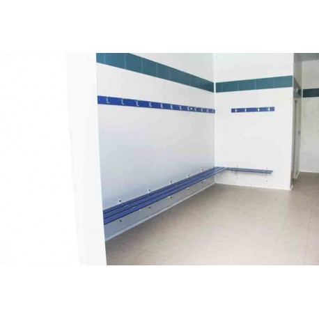 Percheros fijos fenólicos de pared para vestuarios