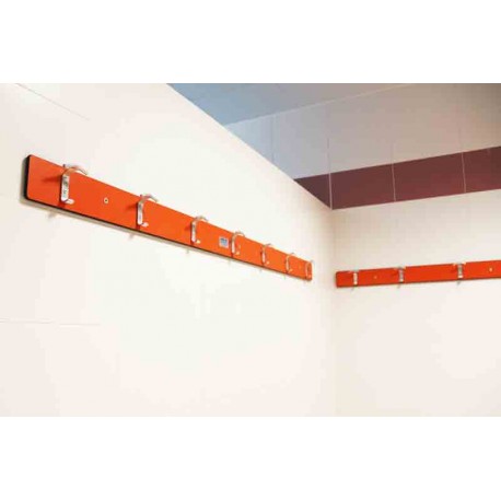 Percheros fijos fenólicos de pared para vestuarios