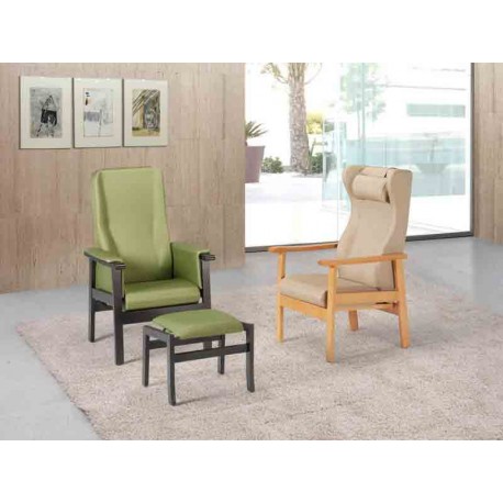 Sillones de madera para residencias