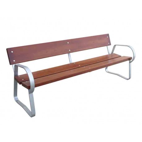 Bancos de madera para mobiliario urbano