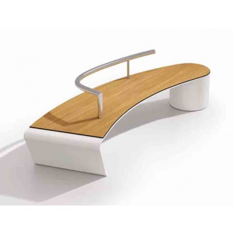 Bancos modernos de exteriores