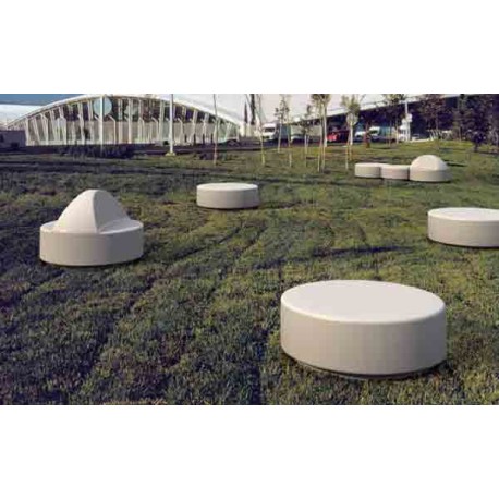 Bancos modernos de exteriores