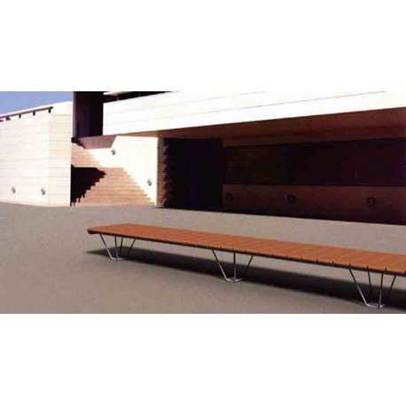 Bancos modernos de exteriores