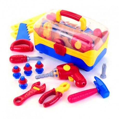 Juego didáctico de bricolaje caja de herramientas