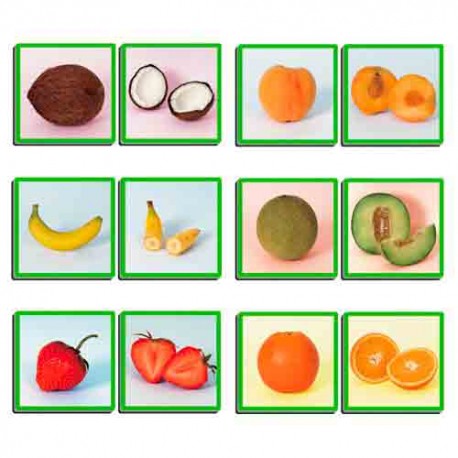 Juego didáctico las frutas y sus aromas
