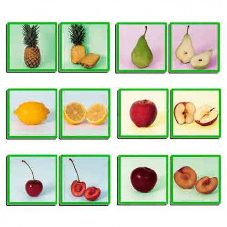 Juego didáctico las frutas y sus aromas