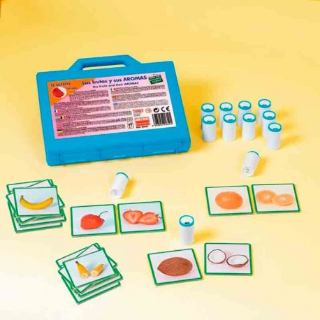 Juego didáctico las frutas y sus aromas