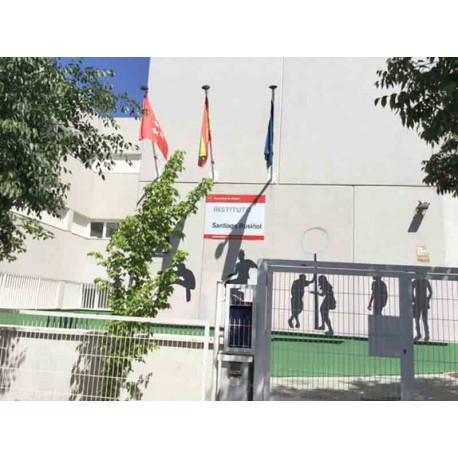 Cartel de centro escolar