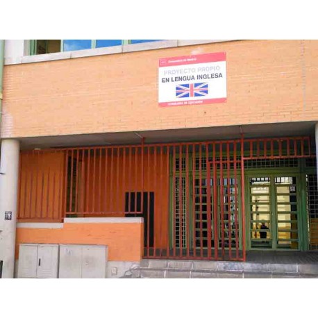 Cartel de centro escolar