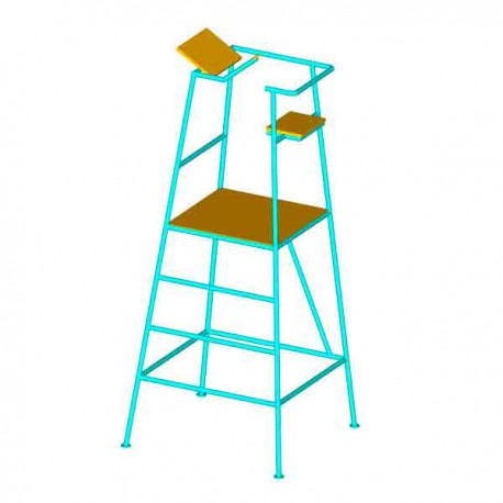 Silla para juez de pista modelo podium