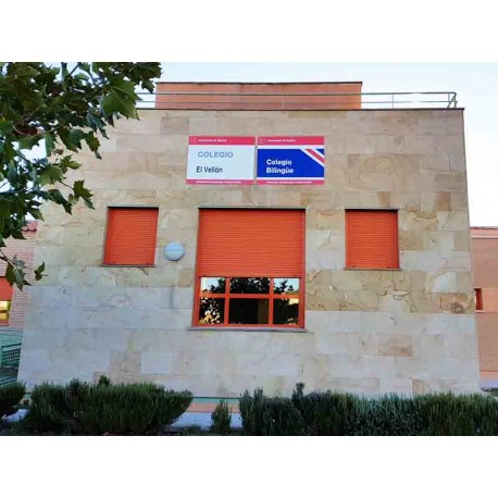 Cartel de centro escolar