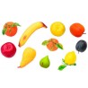Identifica las 12 frutas de plástico