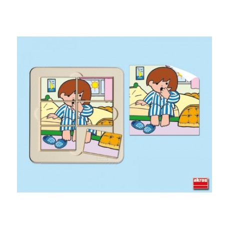 Puzzle 6 piezas "Zaro se despierta"