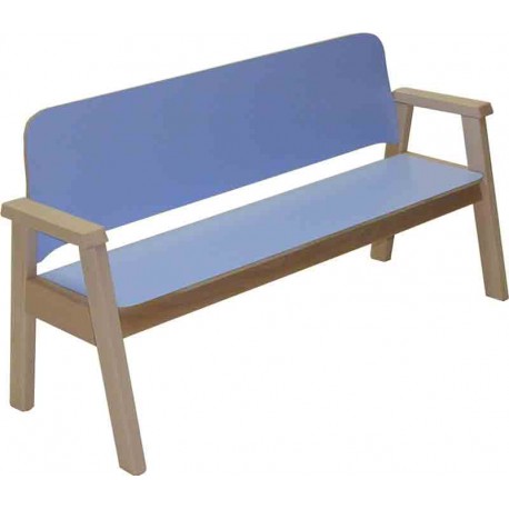 Bancos de madera 3 plazas