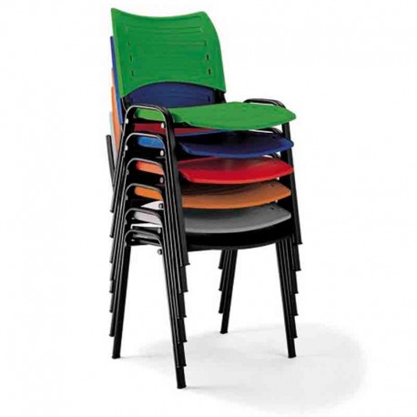 Silla de colectividad acuario PVC apilable