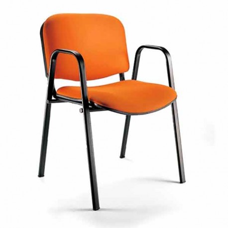 Silla de colectividad aries tapizada con brazos