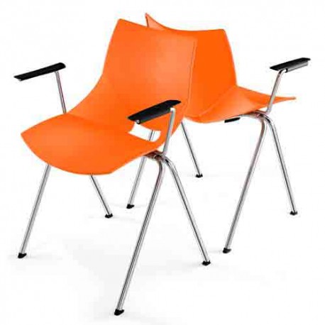 Silla de colectividad calipso en poliuretano inyectado