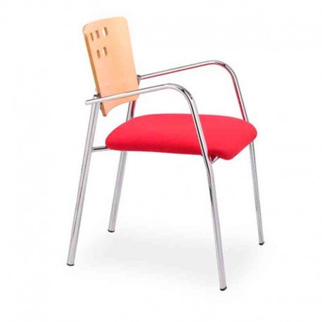 Silla de colectividad selene respaldo madera