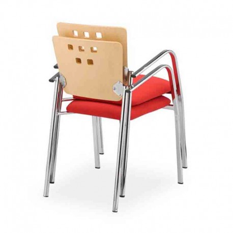 Silla de colectividad selene respaldo madera