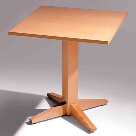 Mesa de madera patas aspa