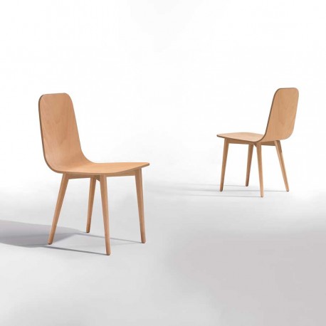 Silla de madera estilo isabelino moderno