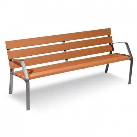 Banco en fundición y madera