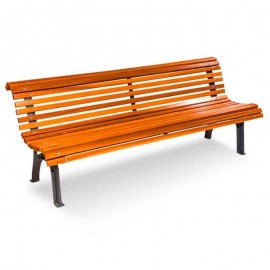 Banco de madera plaza real alto