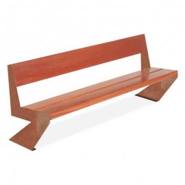 Banco zenit guinea acero corten