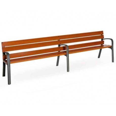 Banco doble de madera modo