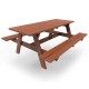 Banco de picnic de madera tropical