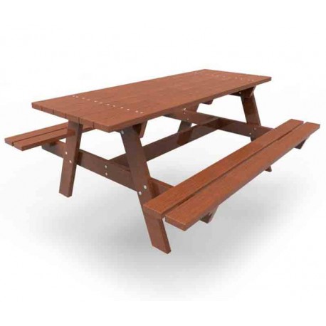 Banco de picnic de madera tropical