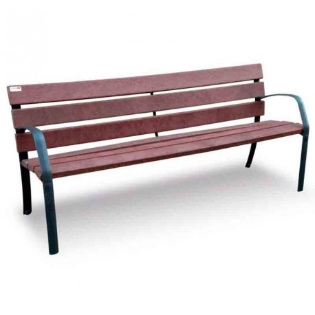 Banco similar en polímero reciclado