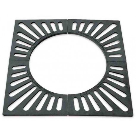 Alcorque fundición cuadrado 4 piezas