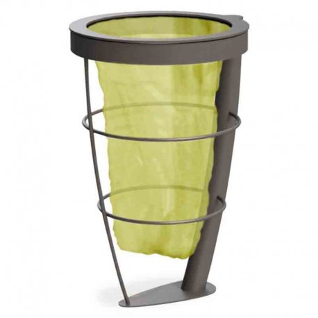 Papelera martelé radial